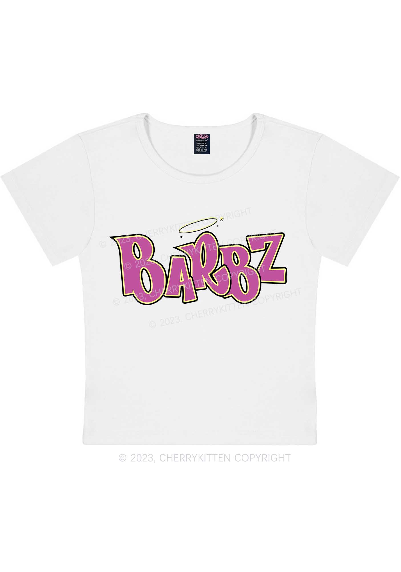 Curvy Barbz Y2K Baby Tee Cherrykitten