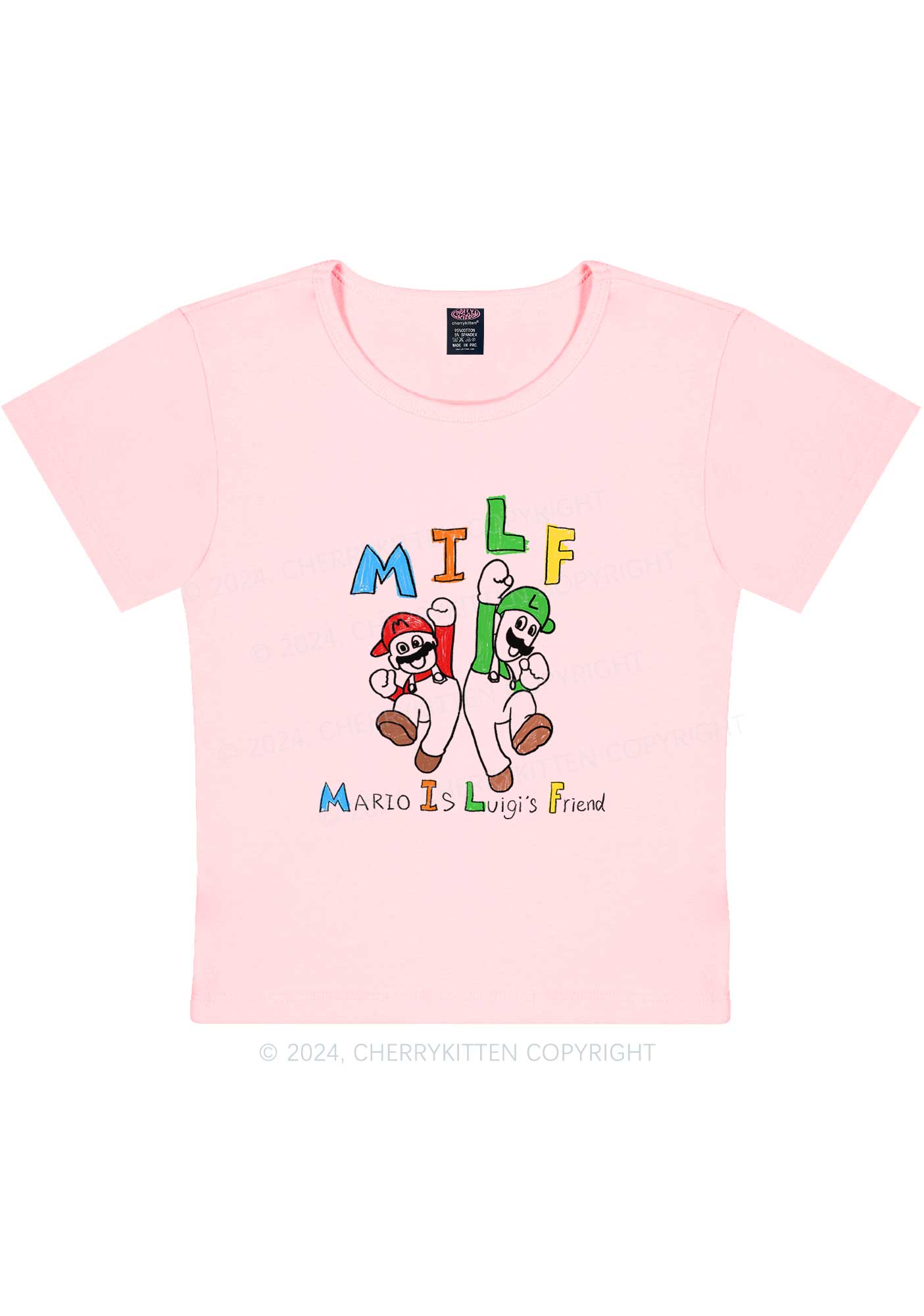 Mxxf Friends Y2K Baby Tee Cherrykitten