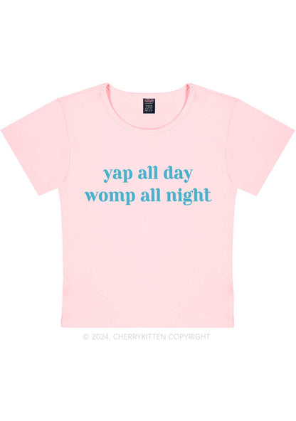 Yap All Day Y2K Baby Tee Cherrykitten