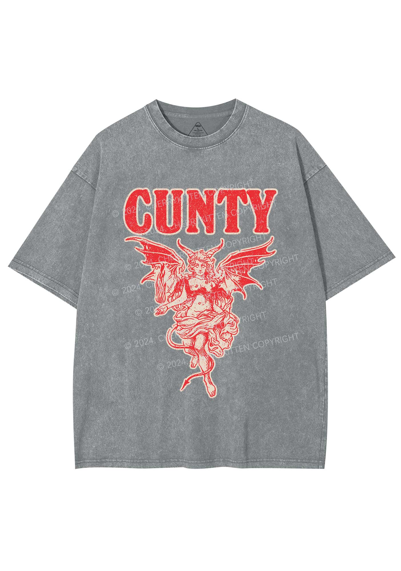 Cunty Satan Y2K Washed Tee Cherrykitten