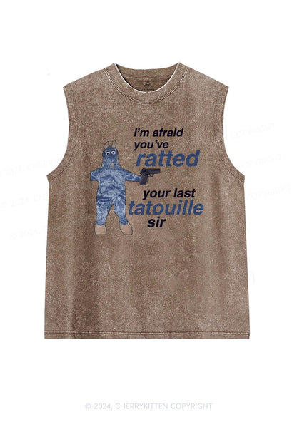 Ratted Last Tatouille Y2K Washed Tank Cherrykitten