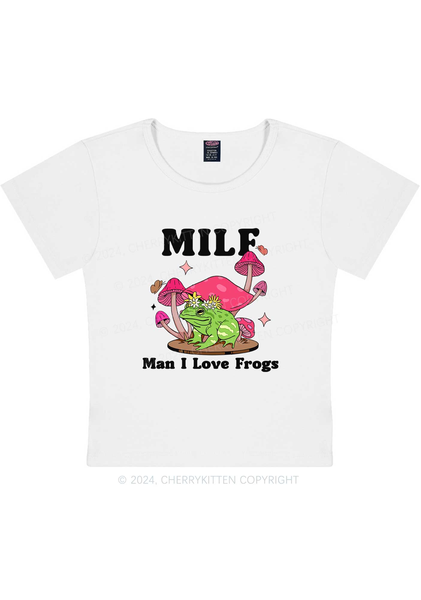 Curvy Mxxf Frog Y2K Baby Tee Cherrykitten