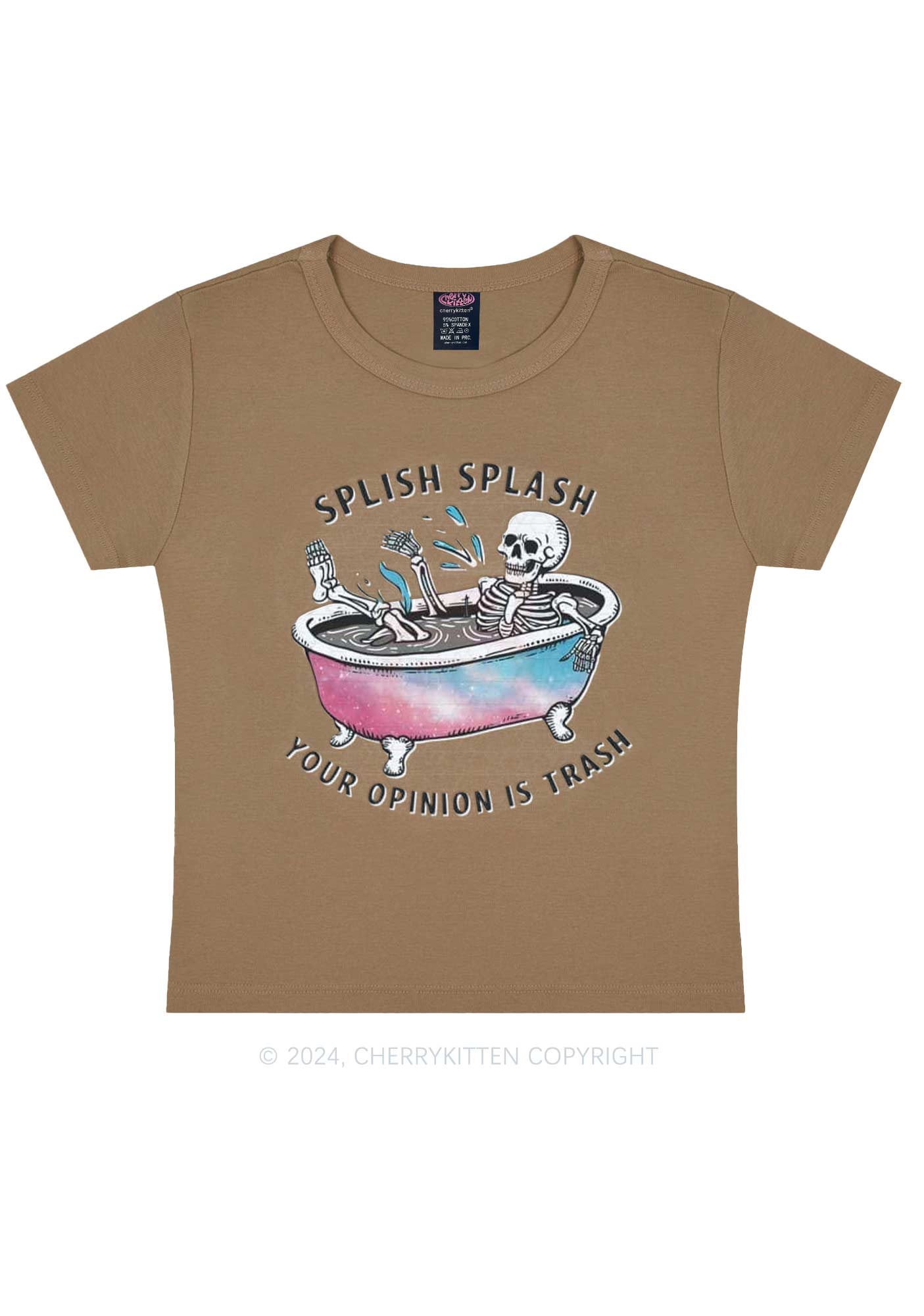 Halloween Splish Splash Y2K Baby Tee Cherrykitten