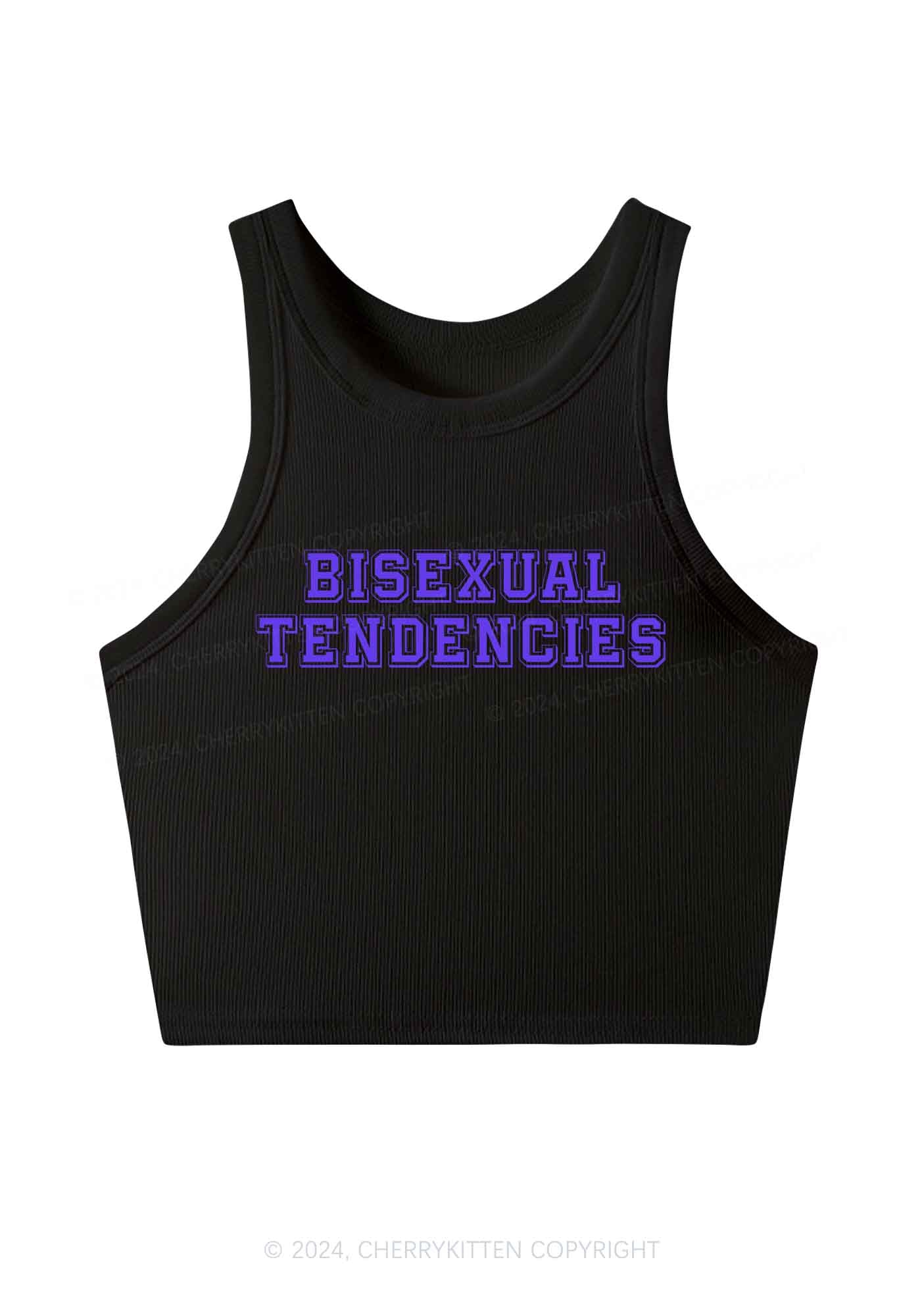 Bisexual Tendencies Y2K Crop Tank Top Cherrykitten