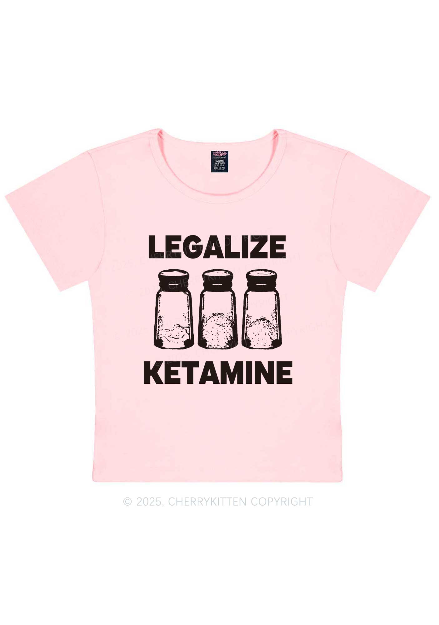 Legalize K Y2K Baby Tee Cherrykitten