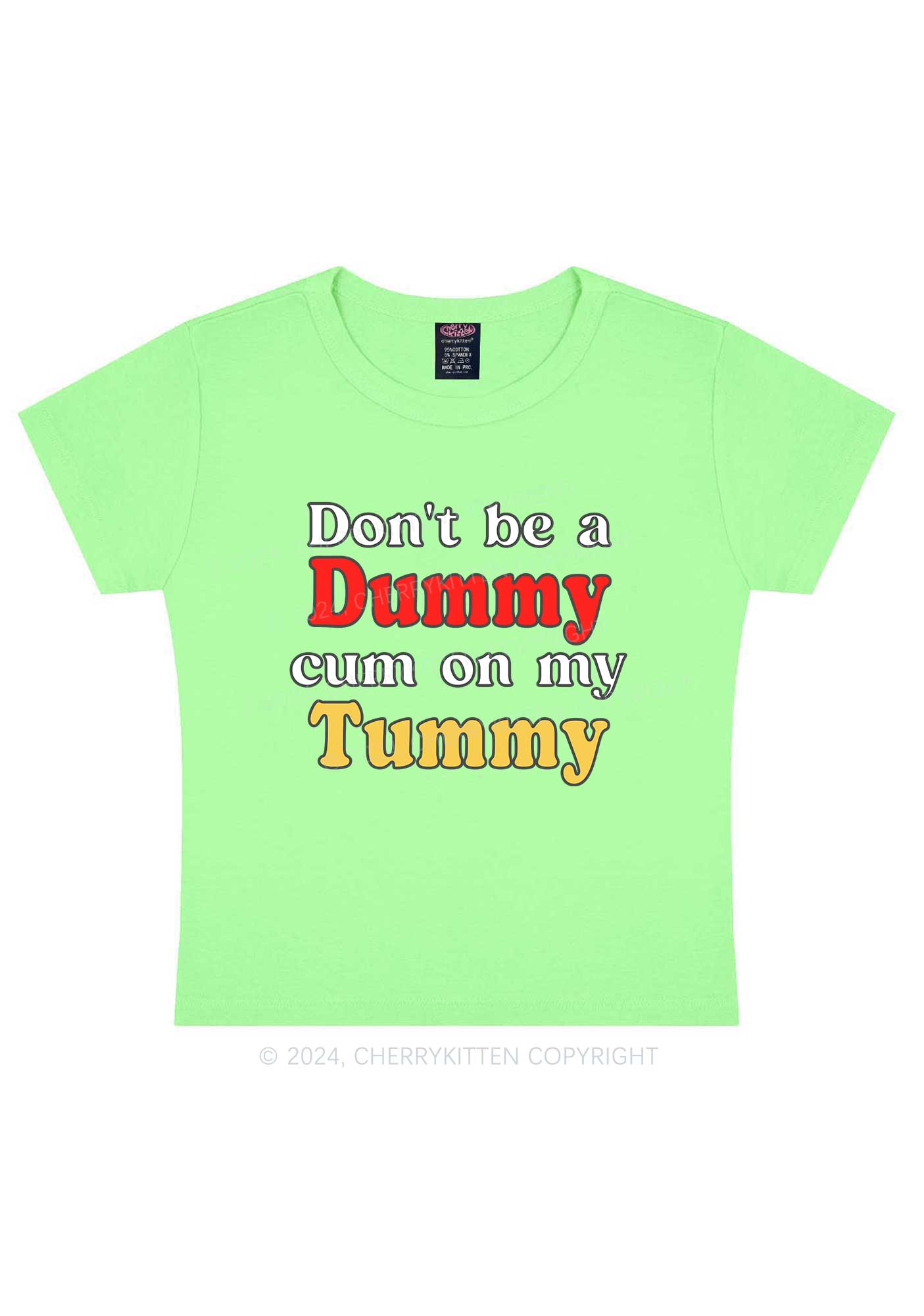 Dont Be A Dummy Y2K Baby Tee Cherrykitten