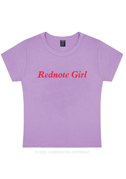 Rednote Girl Y2K Baby Tee Cherrykitten