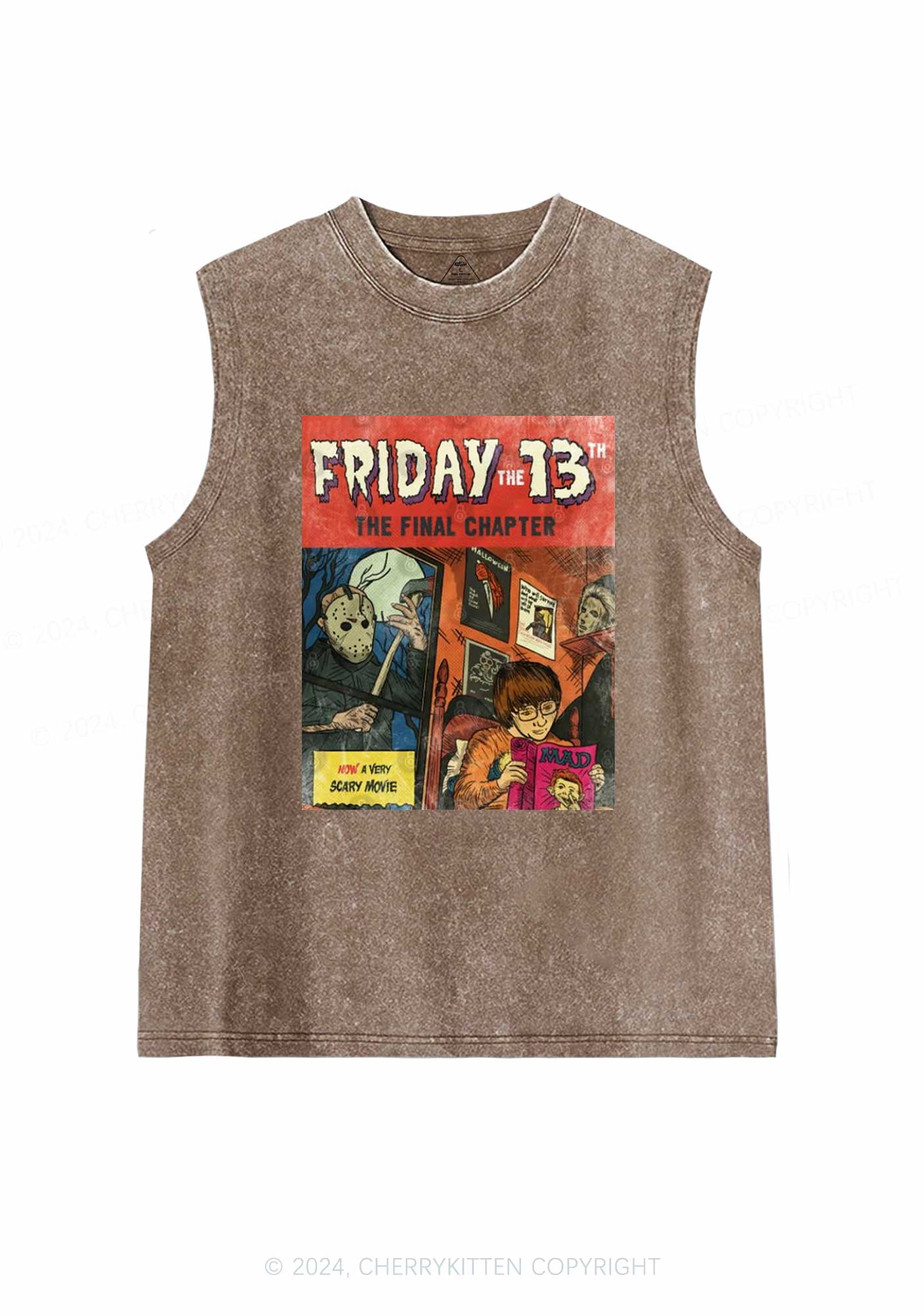 Halloween Friday Final Chapter Y2K Washed Tank Cherrykitten