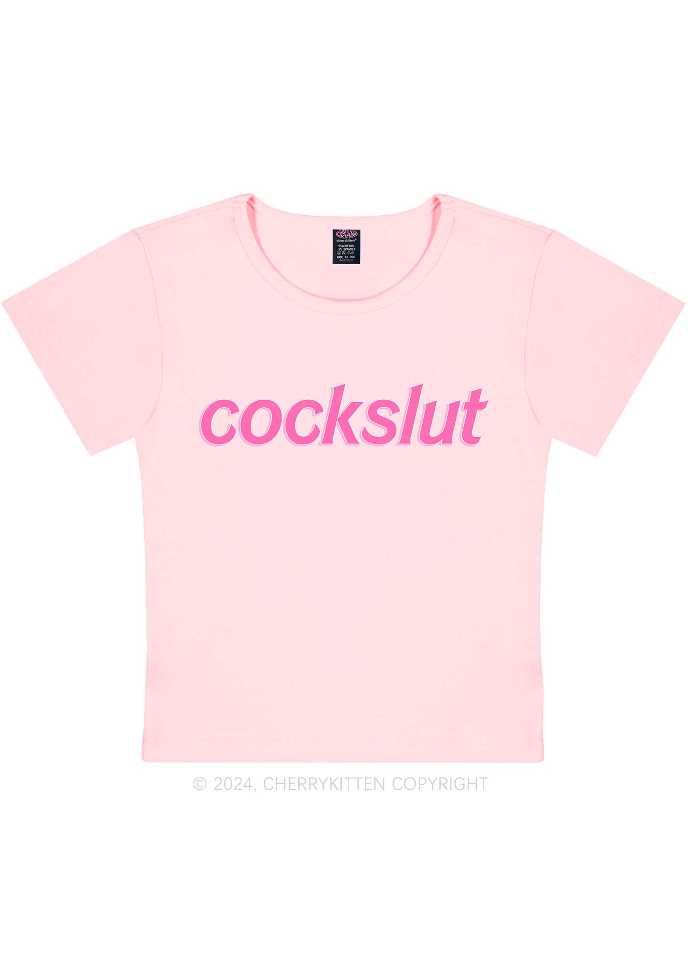 Cockslxt Y2K Baby Tee Cherrykitten