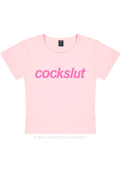 Cockslxt Y2K Baby Tee Cherrykitten