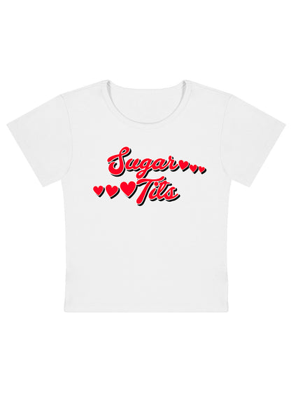 Curvy Sugar Six Hearts Baby Tee