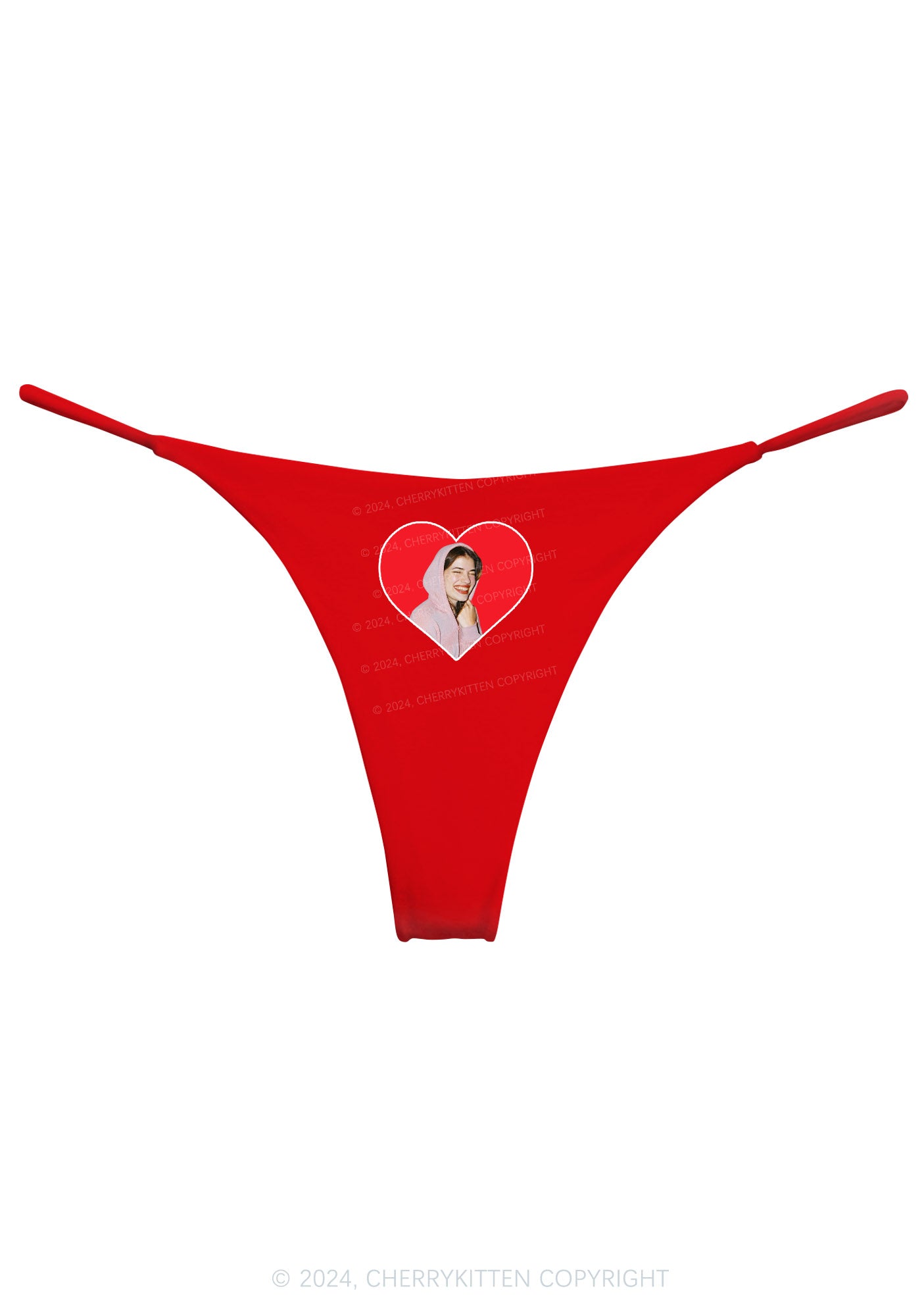 Custom Portrait Y2K Bikini String Thong Cherrykitten