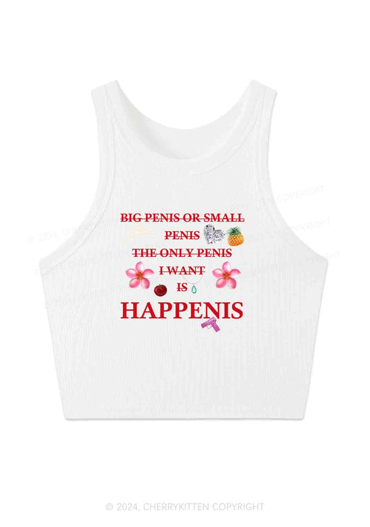 I Want Happenis Y2K Crop Tank Top Cherrykitten