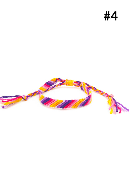 Hand Braided Y2K Gradient Rainbow Bracelet Cherrykitten