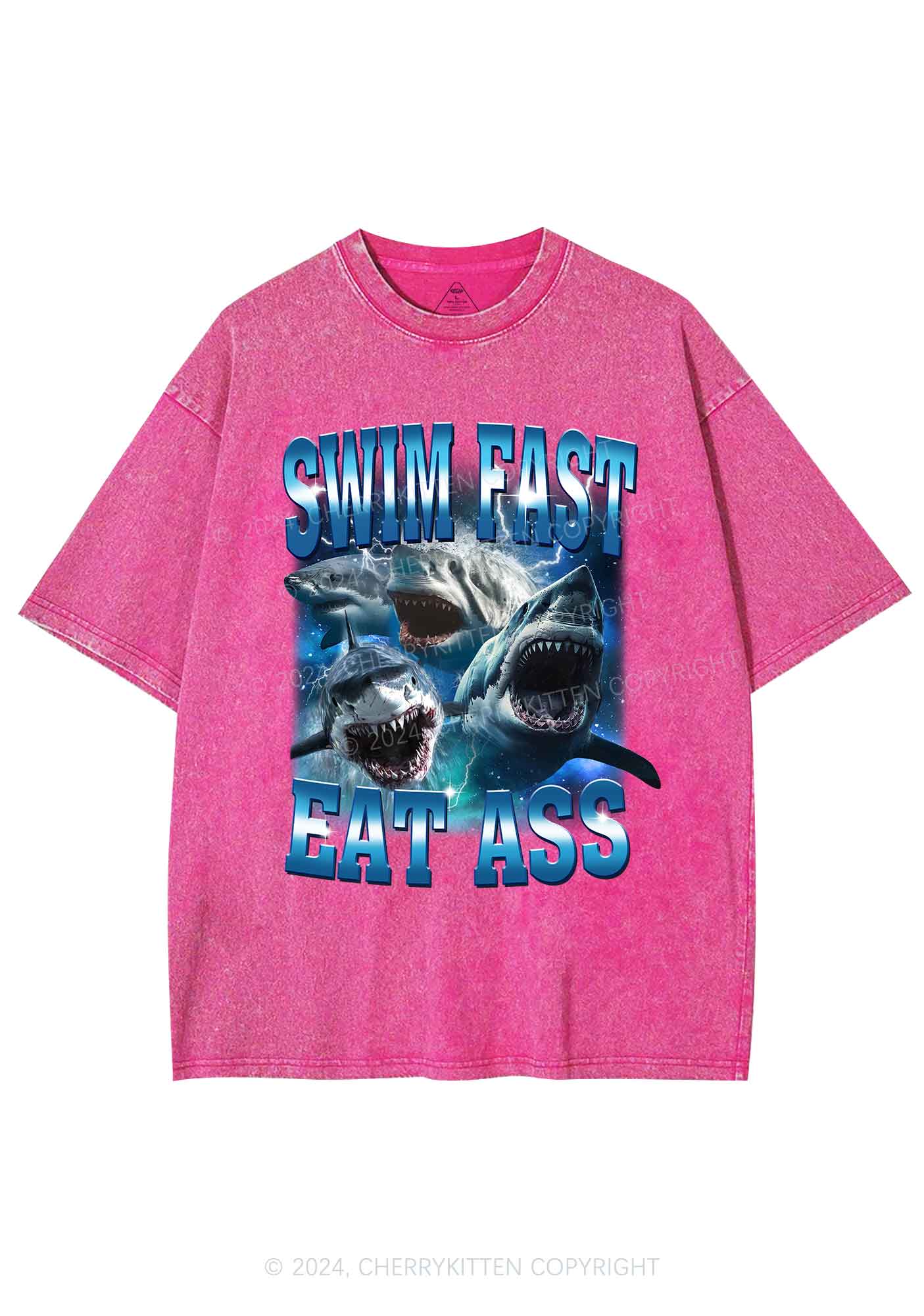 Swim Fast Y2K Washed Tee Cherrykitten