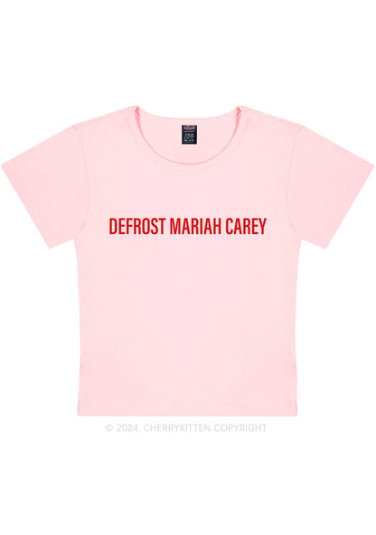 Christmas Defrost MC Y2K Baby Tee Cherrykitten