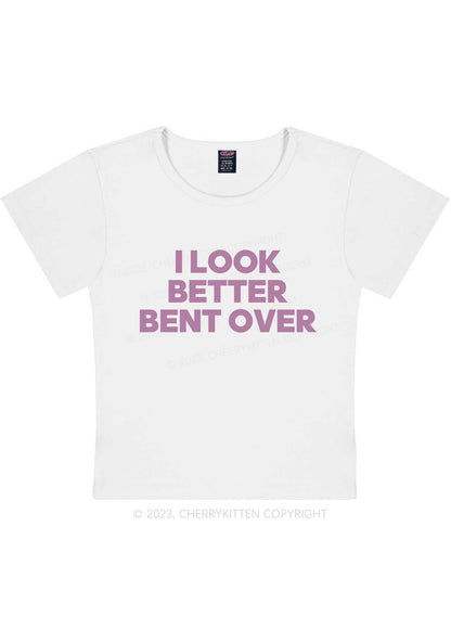 Look Better Bent Over Y2K Baby Tee Cherrykitten