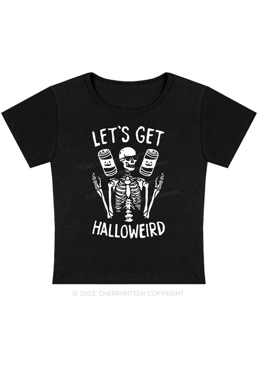 Let's Get Halloweird Halloween Baby Tee Cherrykitten