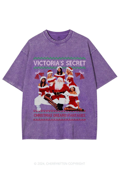 Christmas Dreams Fantasies Y2K Washed Tee Cherrykitten