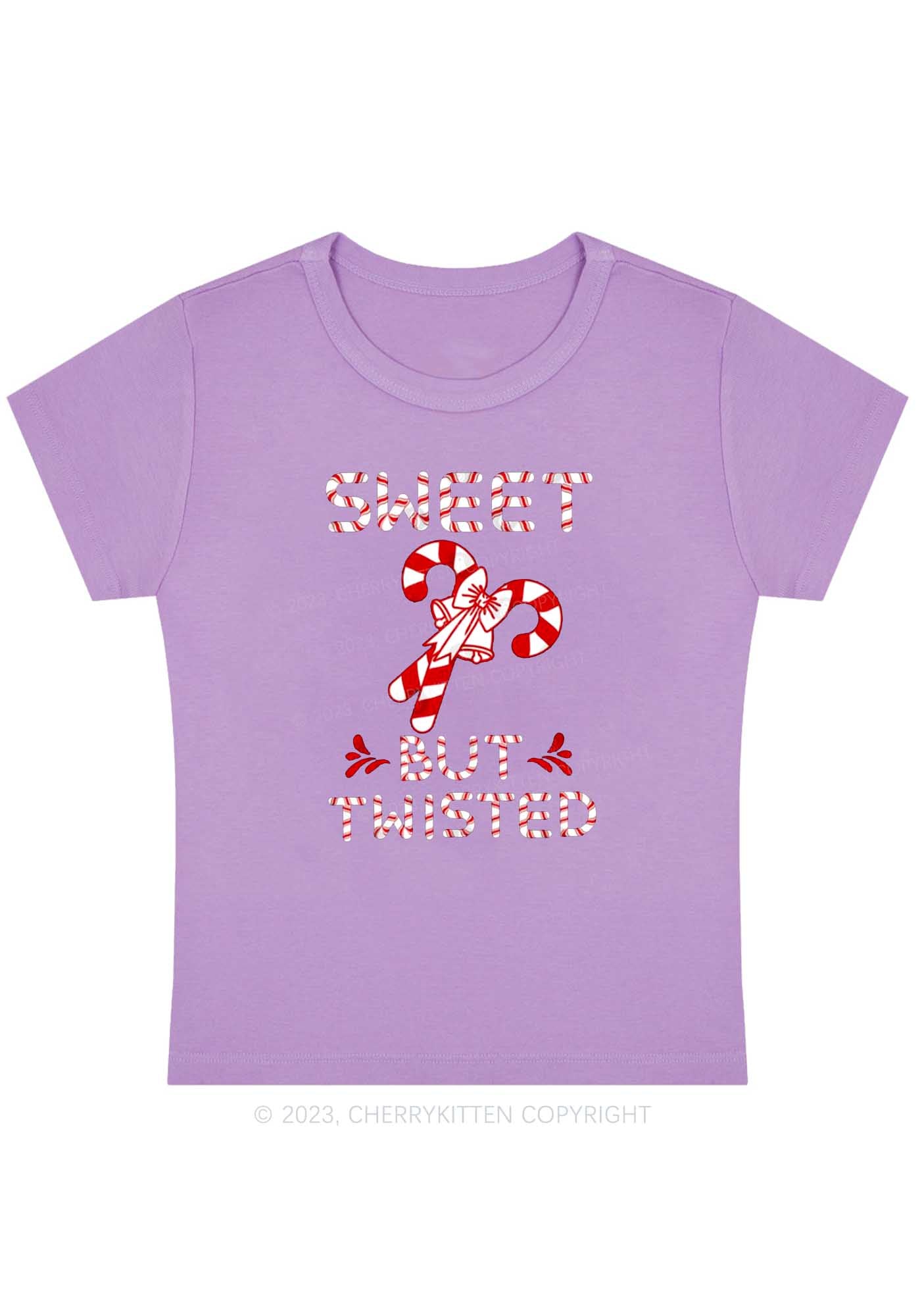 Sweet But Twisted Christmas Baby Tee Cherrykitten