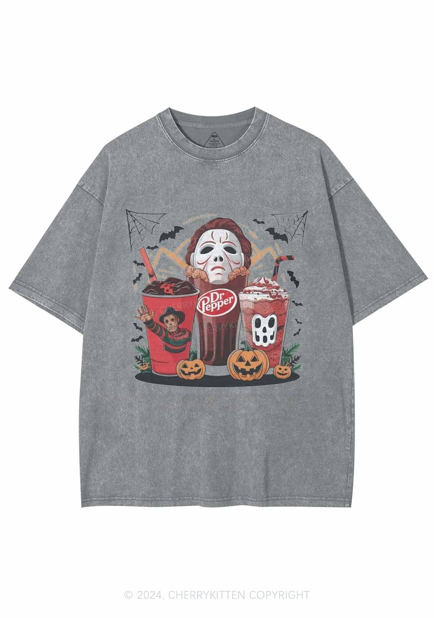 Halloween Coke Y2K Washed Tee Cherrykitten