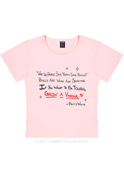 Grow A Vag Y2K Baby Tee Cherrykitten