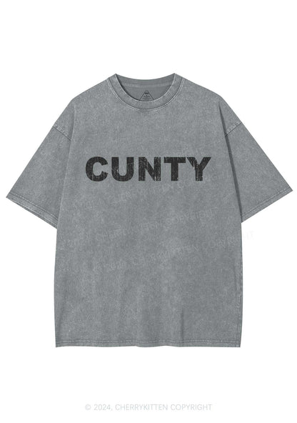 Cunty Y2K Washed Tee Cherrykitten