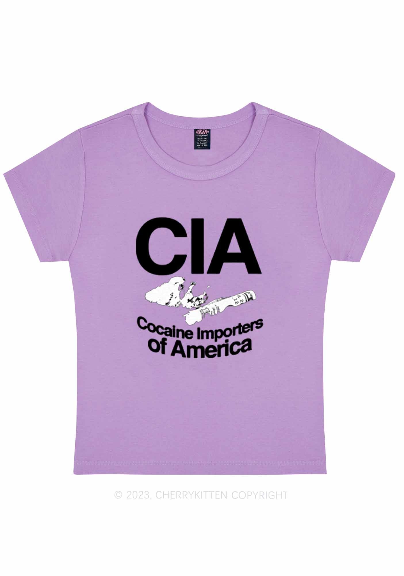 CIA Cola Importers Of America Y2K Baby Tee Cherrykitten