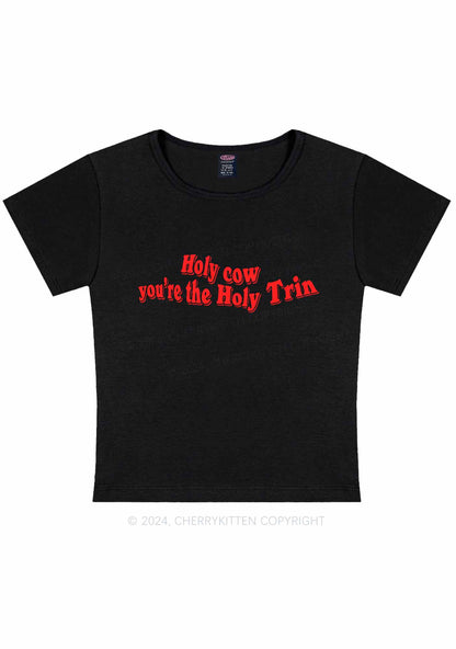 Holy Cow Y2K Baby Tee Cherrykitten