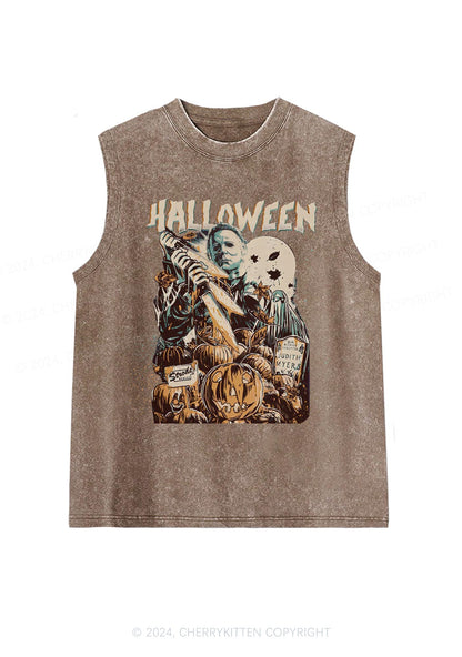 Halloween Killer Y2K Washed Tank Cherrykitten