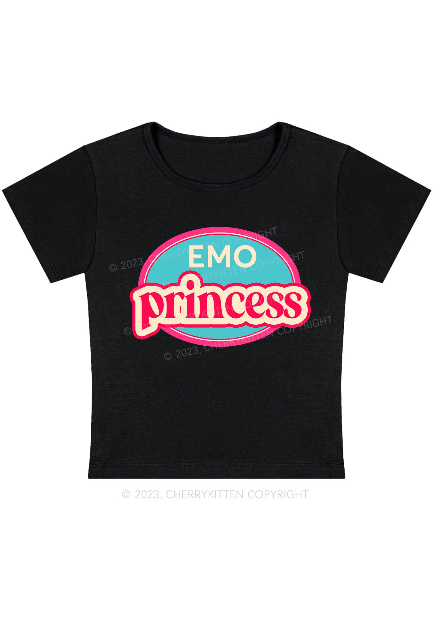 Curvy Emo Princess Baby Tee Cherrykitten