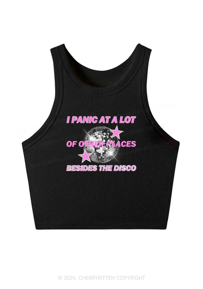 Panic Besides The Disco Y2K Crop Tank Top Cherrykitten