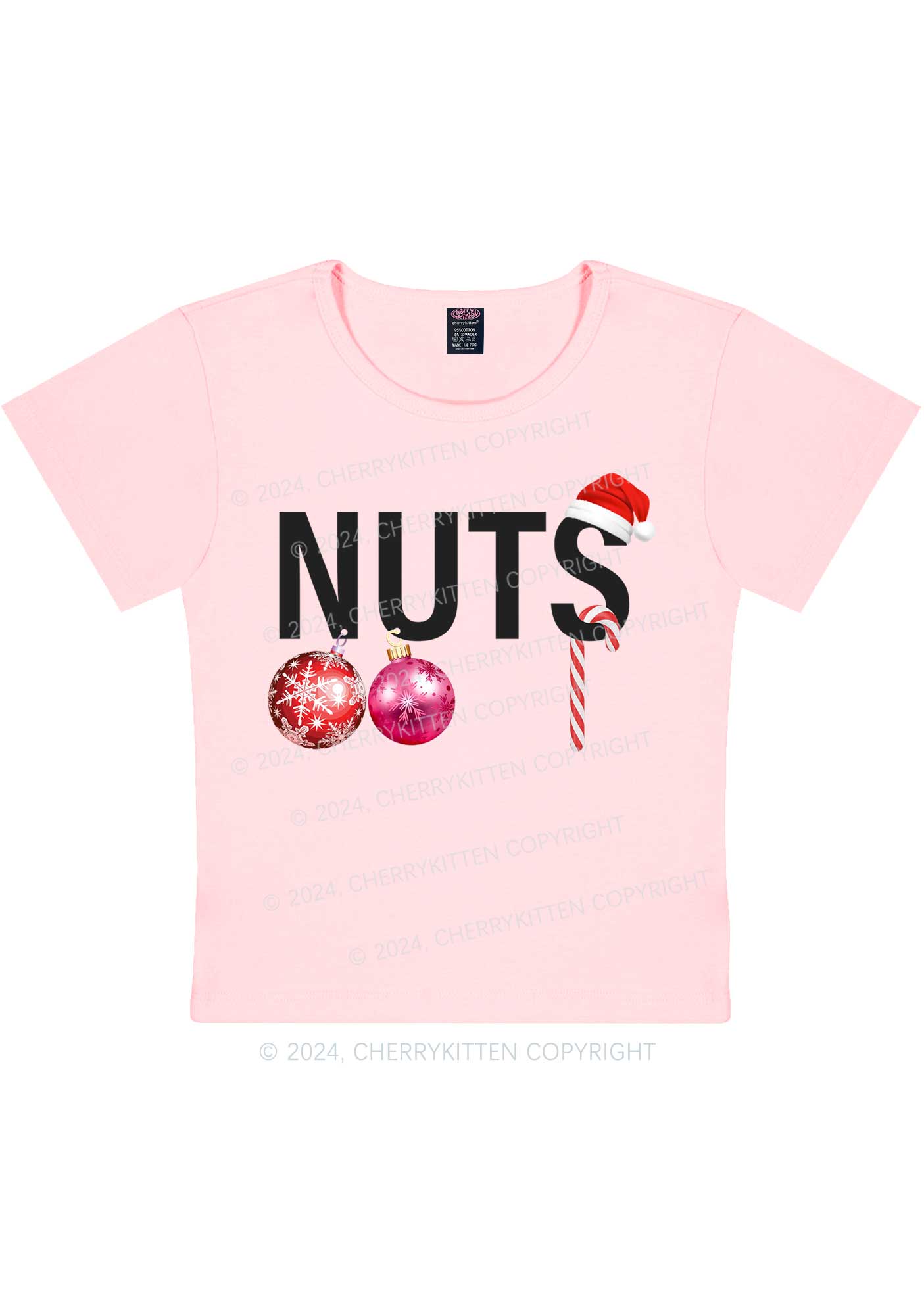 Christmas Nuts Y2K Baby Tee Cherrykitten