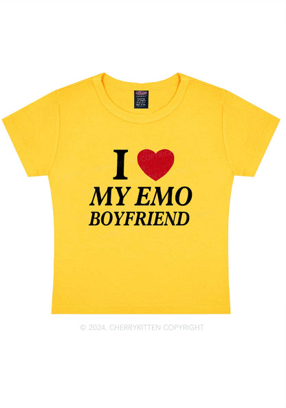 I Love My Emo BF Y2K Valentine's Day Baby Tee Cherrykitten