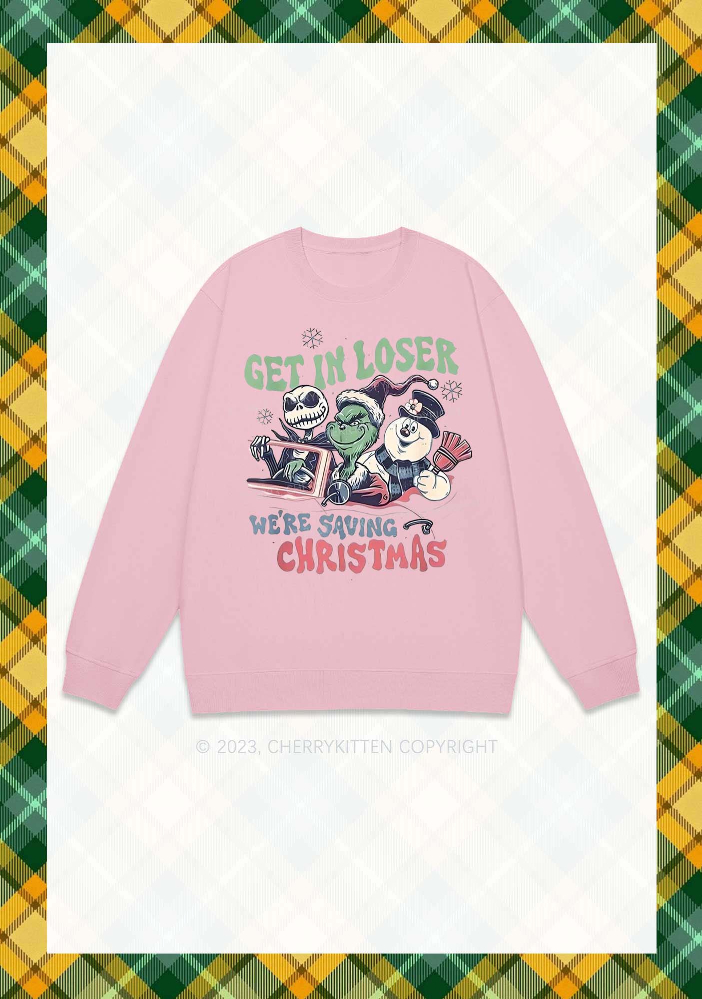 We're Saving Christmas Y2K Sweatshirt Cherrykitten