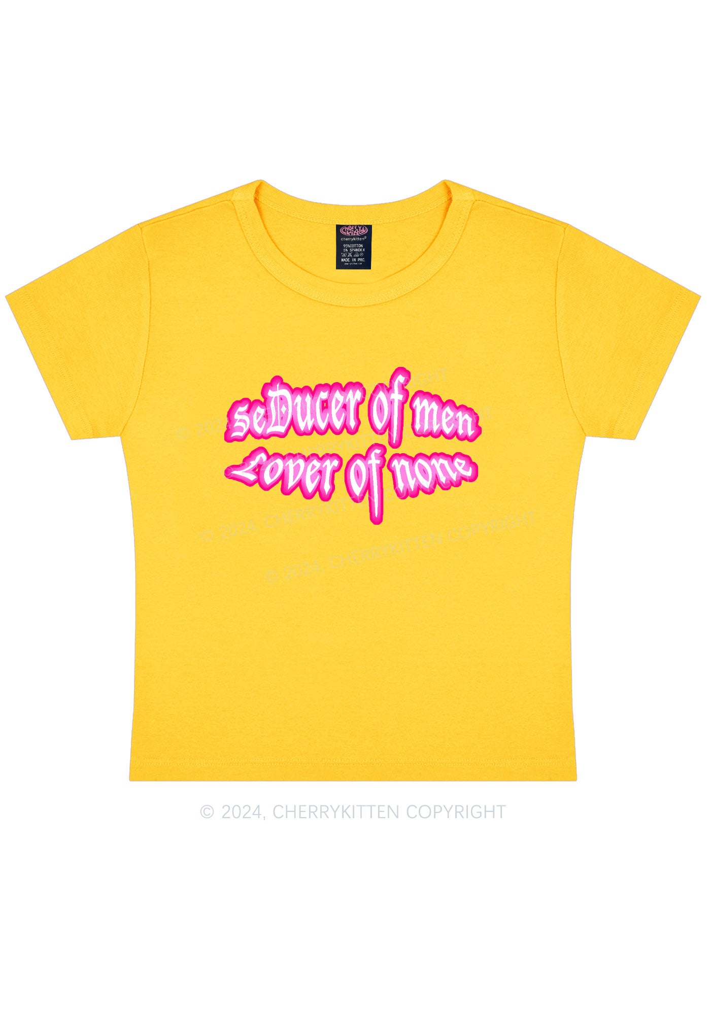 Seducer Of Men Y2K Baby Tee Cherrykitten