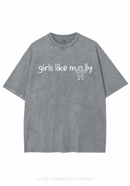 Girls Like Molly Y2K Washed Tee Cherrykitten