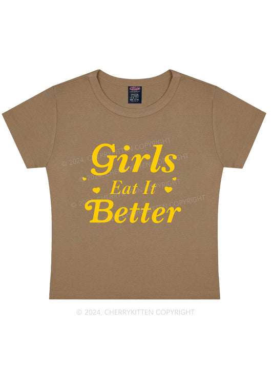 Girls Eat Better Y2K Baby Tee Cherrykitten