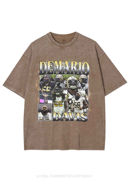 Yellow Demario Y2K Super Bowl Washed Tee Cherrykitten