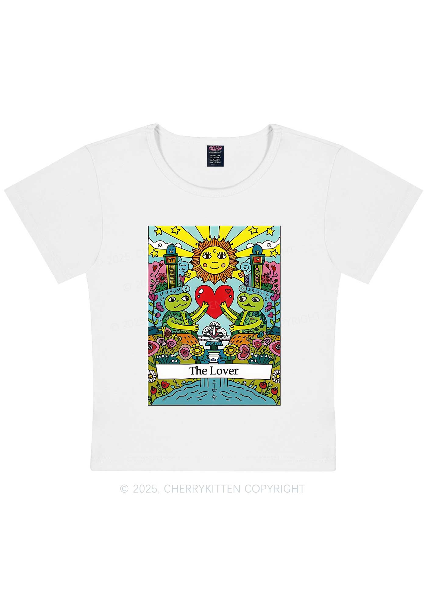 The Lover Frog Y2K Baby Tee Cherrykitten