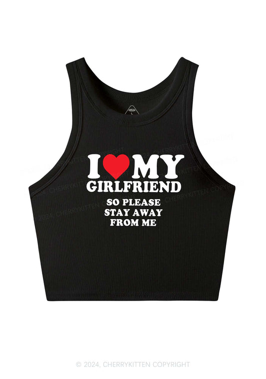 I Love My GF Y2K Valentine's Day Crop Tank Top Cherrykitten