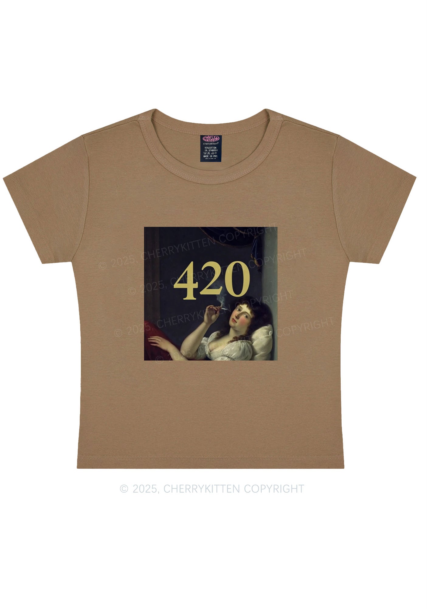 Four Twenty Y2K Baby Tee Cherrykitten