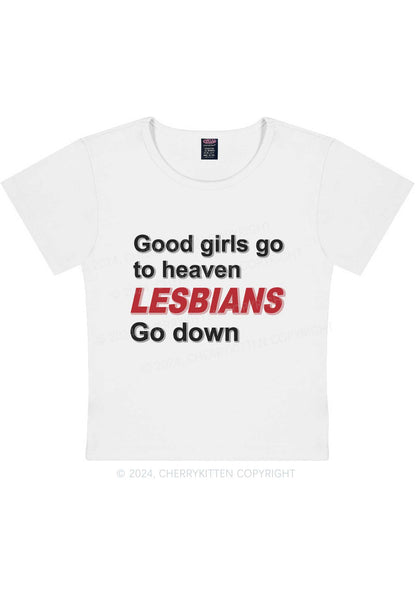 Good Girls Go To Heaven Y2K Baby Tee Cherrykitten