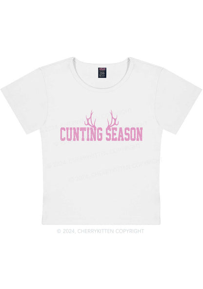 Curvy Cunting Season Baby Tee Cherrykitten