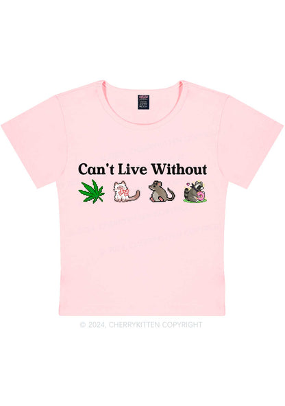 Can't Live Without Y2K Baby Tee Cherrykitten