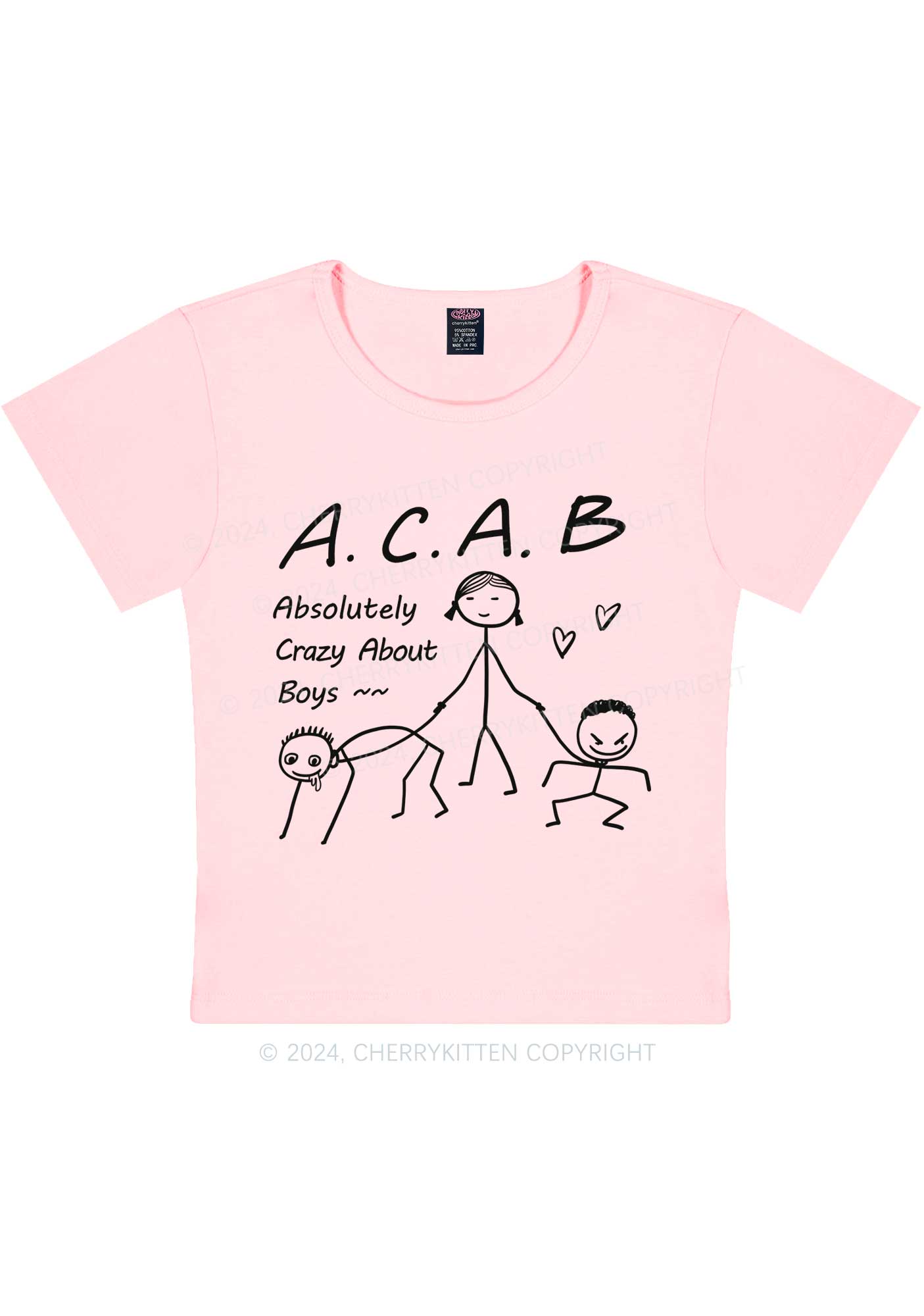 Crazy Boys Y2K Baby Tee Cherrykitten