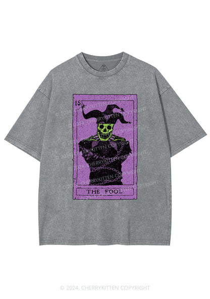 Halloween The Fool Y2K Washed Tee Cherrykitten