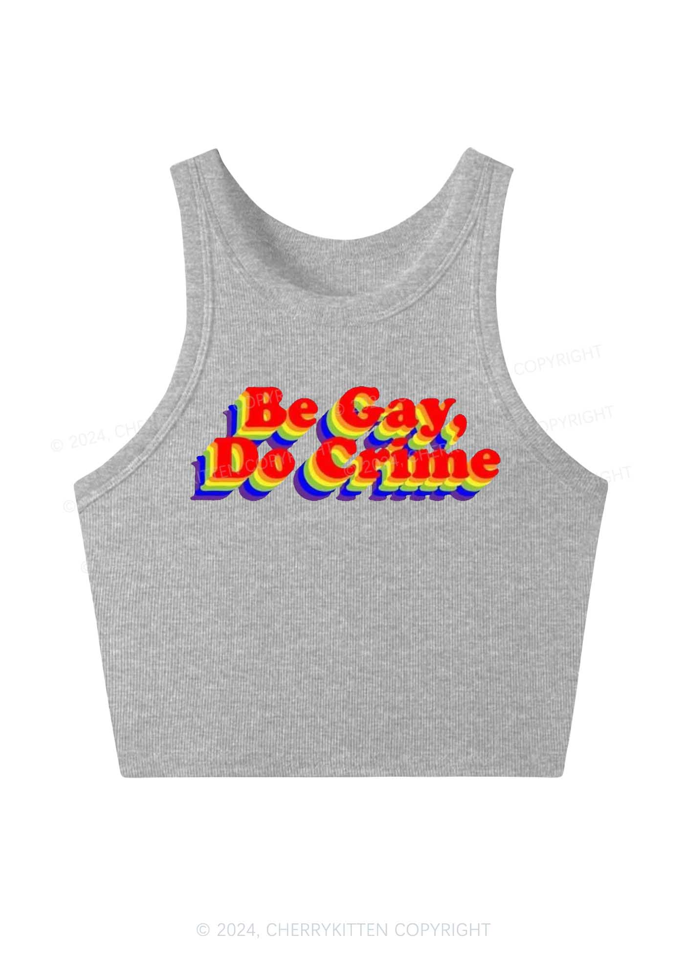 Be Gay Do Crxme Y2K Crop Tank Top Cherrykitten