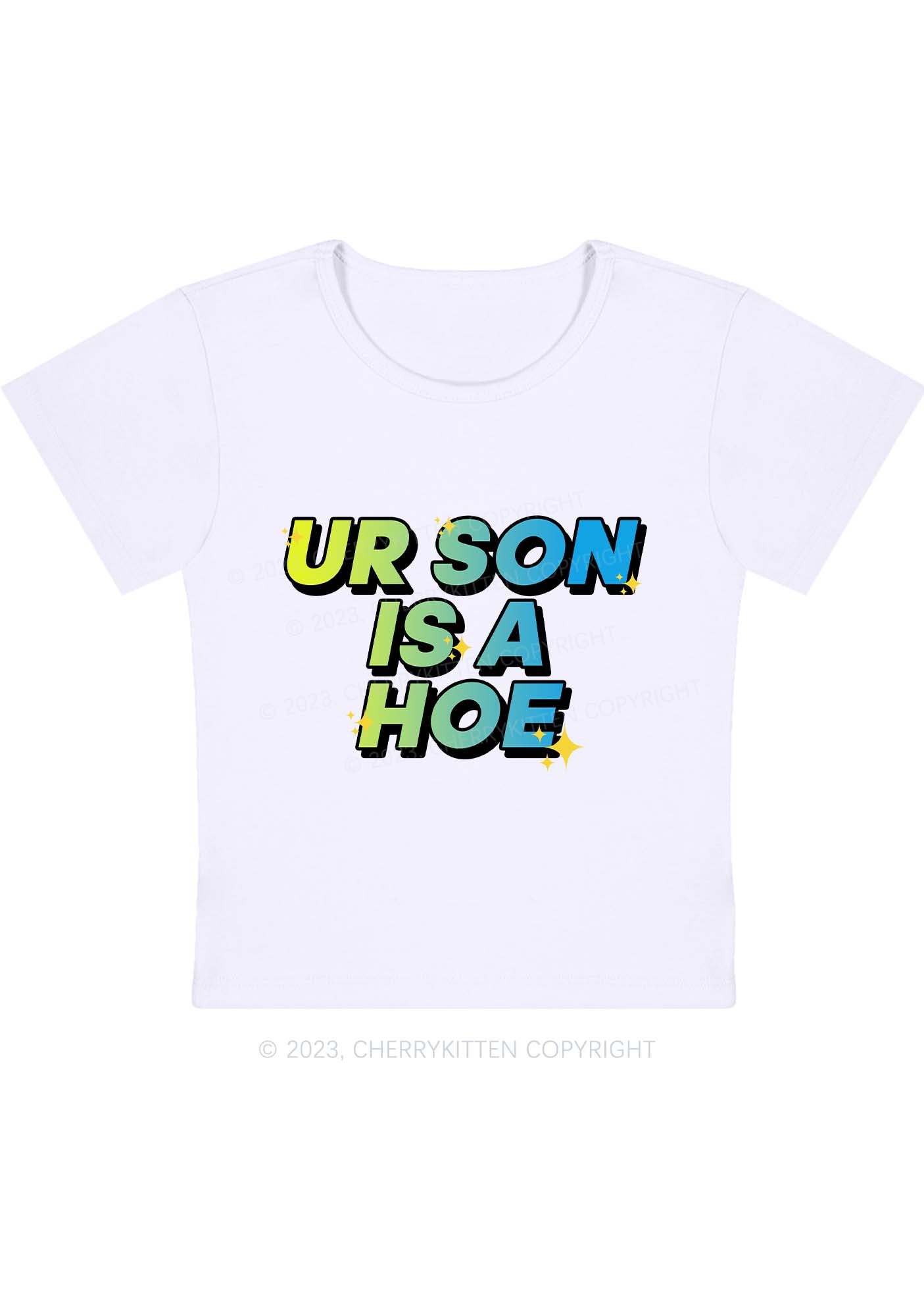 Curvy UR Son Is A Hxx Baby Tee Cherrykitten