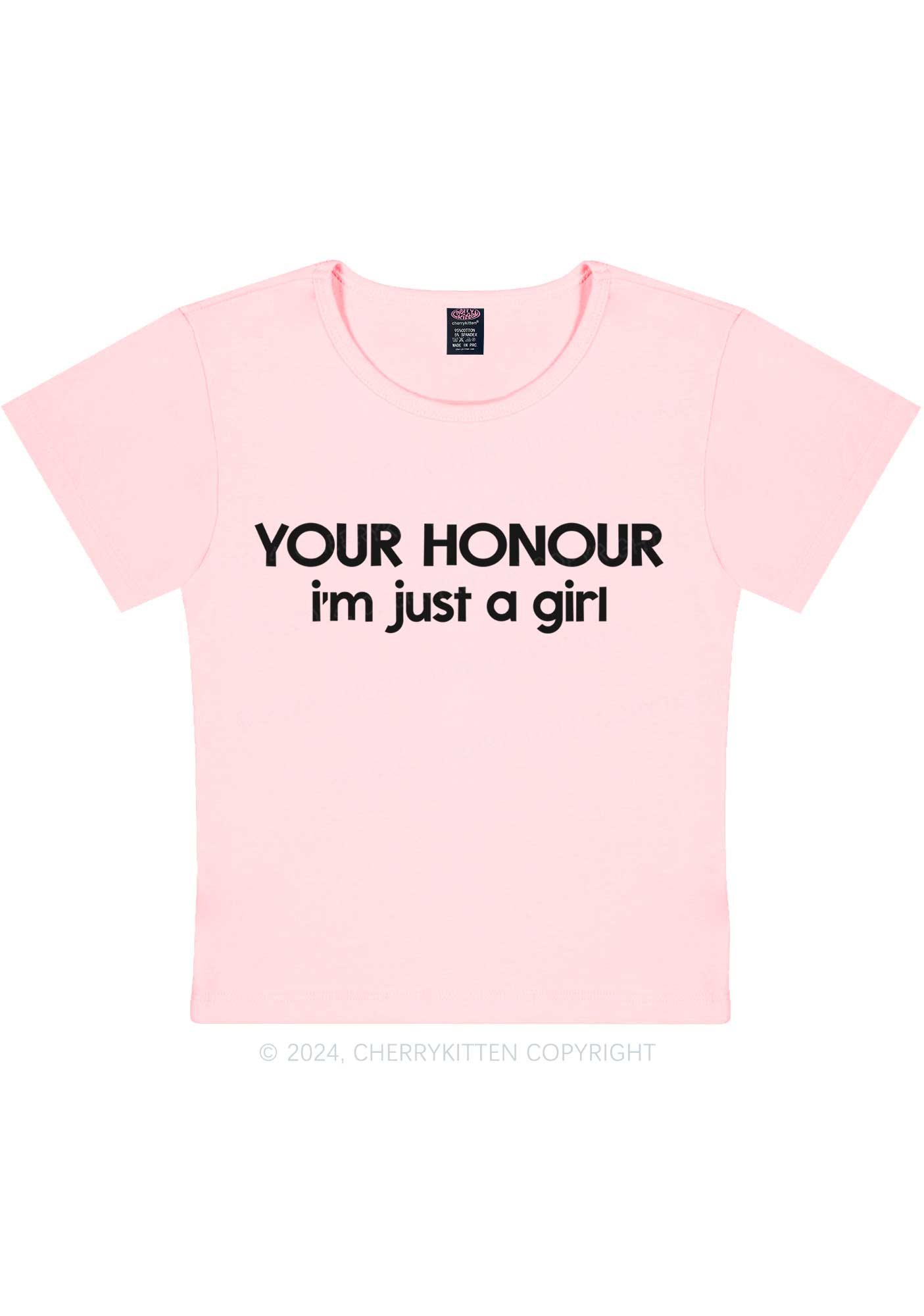 Your Honour Y2K Baby Tee Cherrykitten